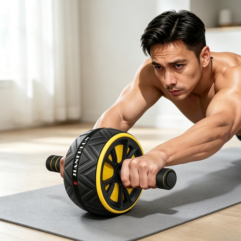 Sports Equipment Near Me - Rueda Abdominal con Agarre Antideslizante, Entrenador