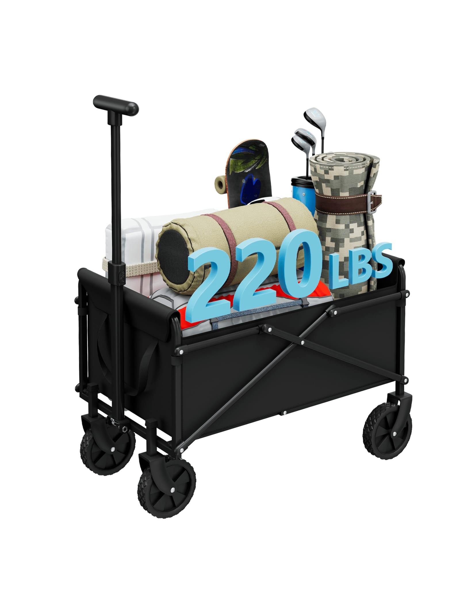 Carrito de Utilidad Plegable y - Sports Equipment Trolley reseña y precio